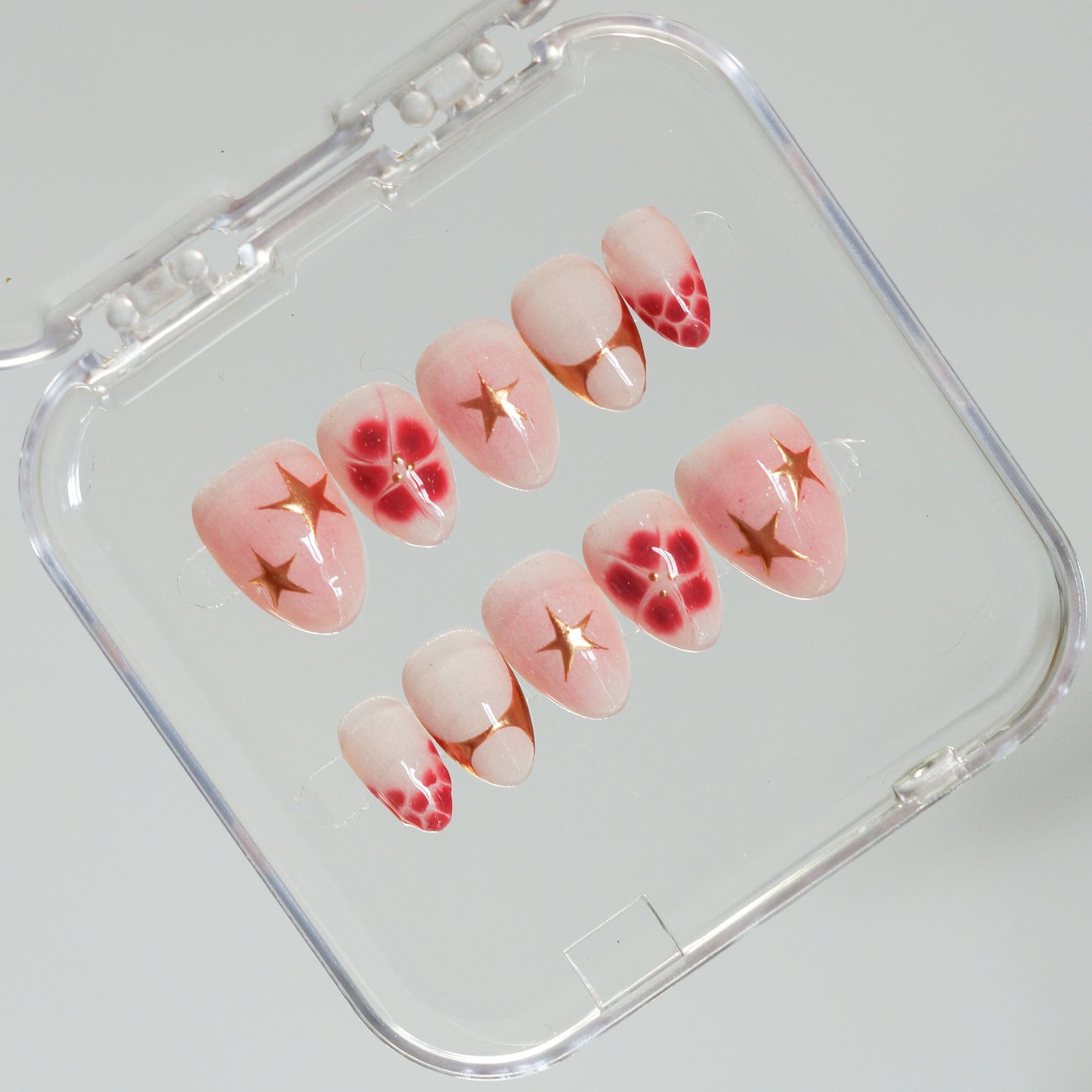 Pink Morning  ( ultra short nail )